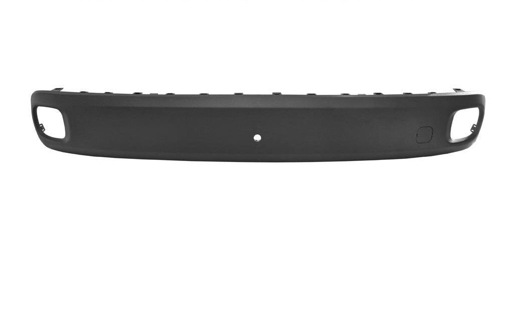modanatura paraurti posteriore centrale nera goffrata con foro sensore supporto fiat panda 2012 ft1241265