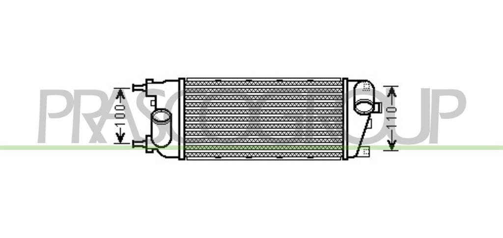 intercooler fiat panda 2012 ft124n002