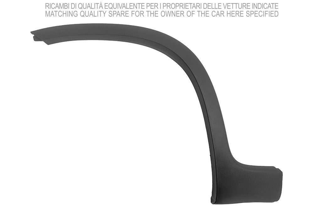 parafanghino anteriore sinistro nero goffrato con clips con biadesivo fiat panda trekking climbing 4x4 2013 ft1251592