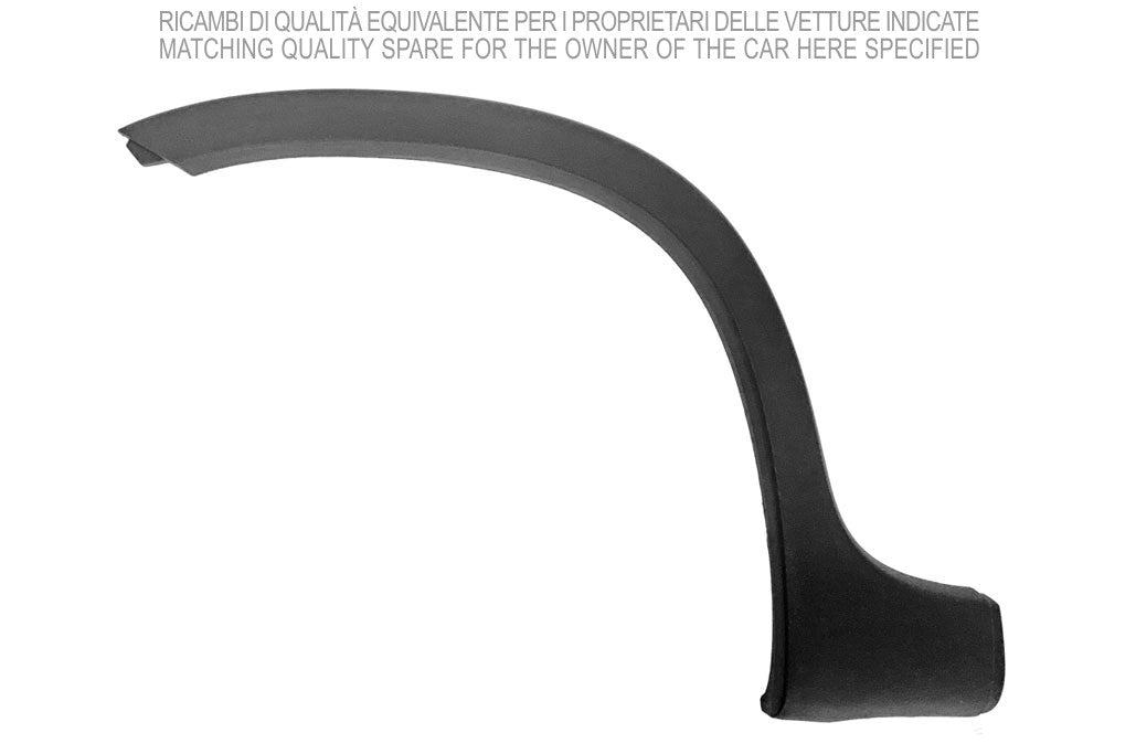 parafanghino posteriore destro nero goffrato con clips con biadesivo fiat panda trekking climbing 4x4 2013 ft1251593