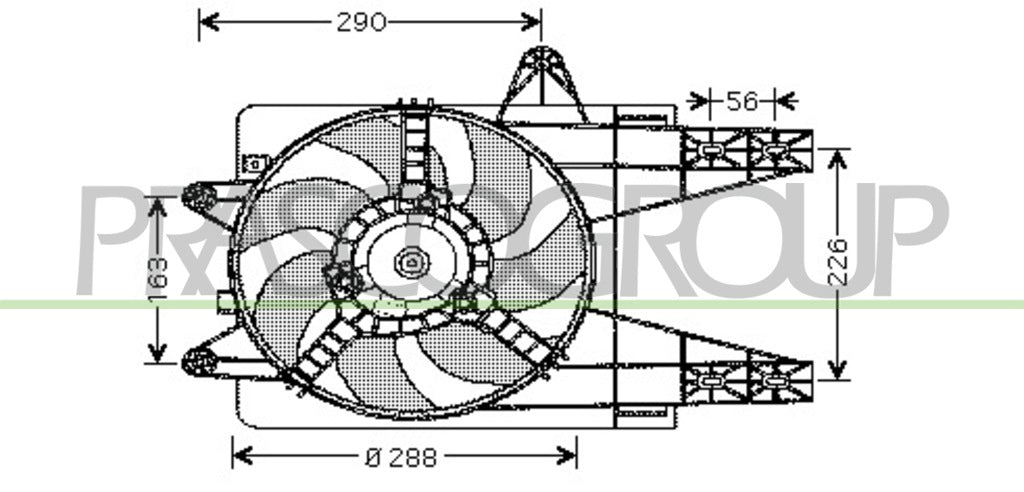 Ventola Fiat Punto (1993-1999) - 7741200