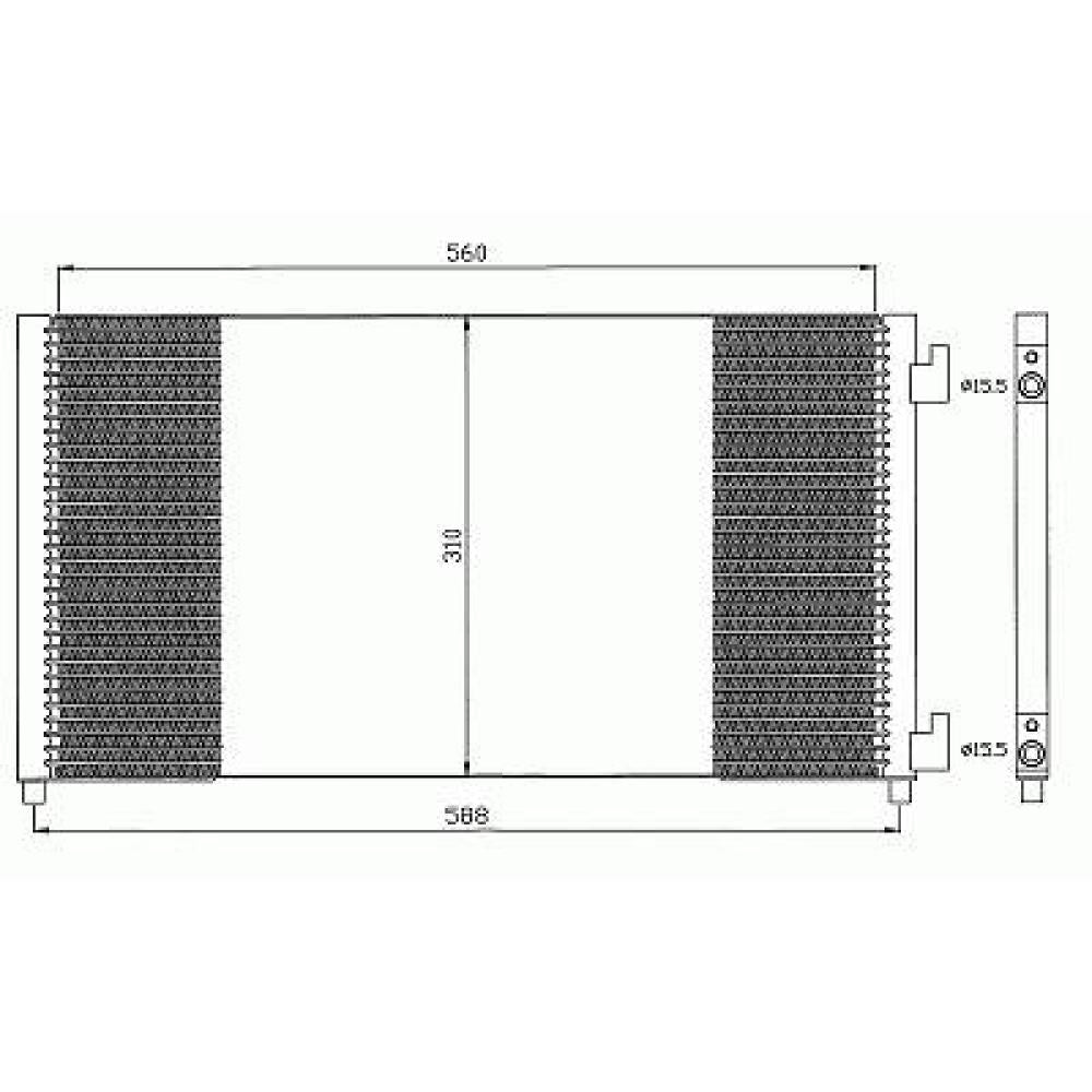 condensatore fiat punto 1999 2003 46745054