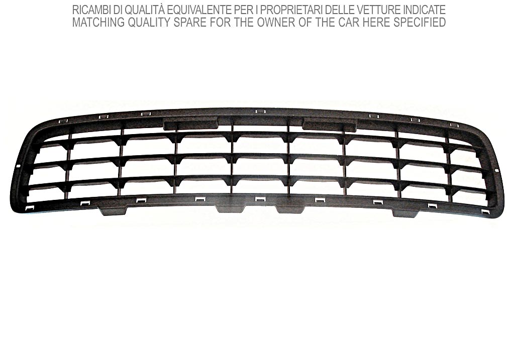 griglia paraurti anteriore centrale nera mod classic emotion dynamic actual classic fiat punto 2003 2011 ft3402100