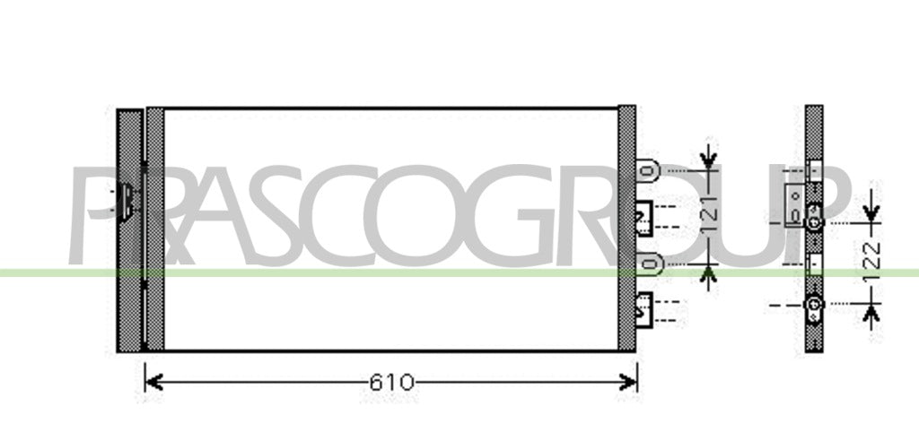 condensatore fiat punto 2003 2011 ft340c002