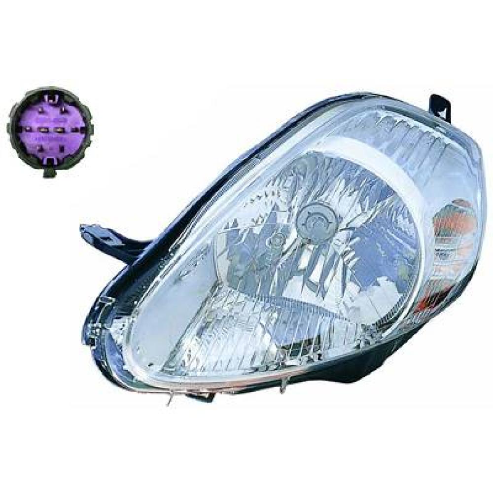 proiettore sinistro h4 elettrico cromato con motore mod 08 fiat grande punto 2005 2009 ft3424824