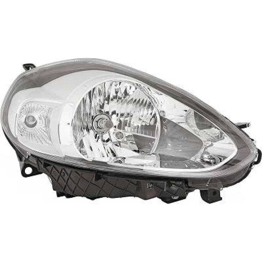 proiettore destro h4 elettrico cromato con motore fiat punto evo 2009 2012 ft3444903
