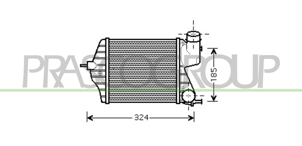 intercooler fiat idea 2003 2005 ft350n002