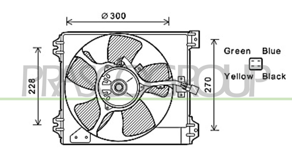 ventola fiat sedici 2007 2013 ft360f003