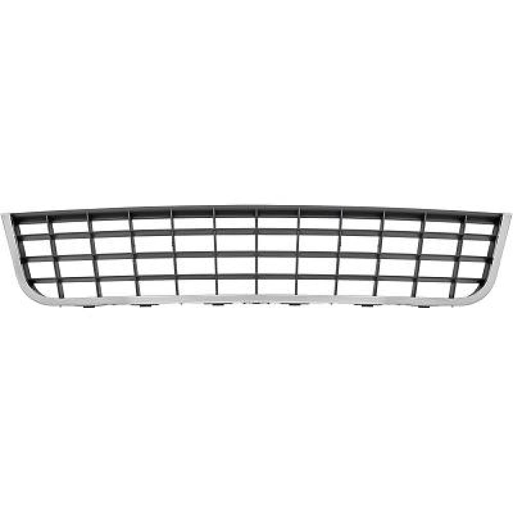 griglia paraurti anteriore centrale nera con cornice cromata fiat linea 2007 2010 735438369