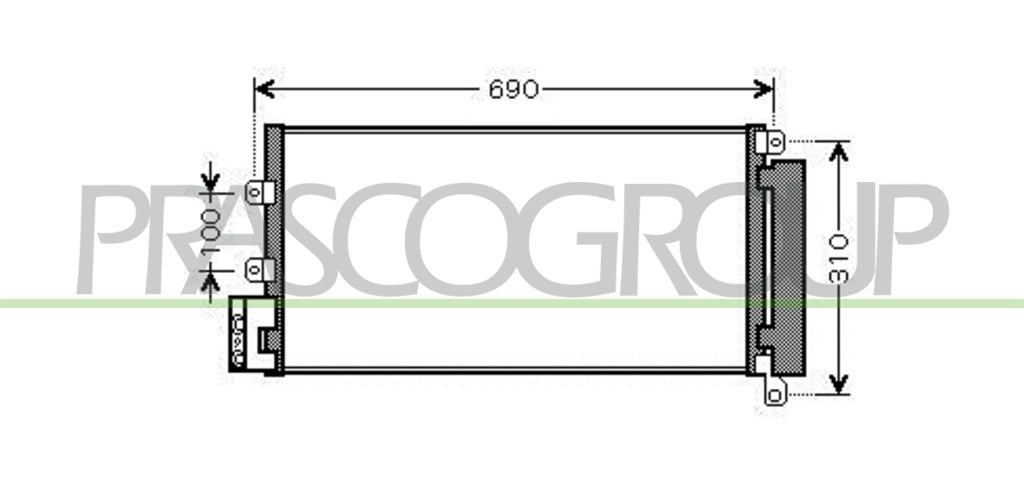 condensatore fiat linea 2007 2010 ft440c001