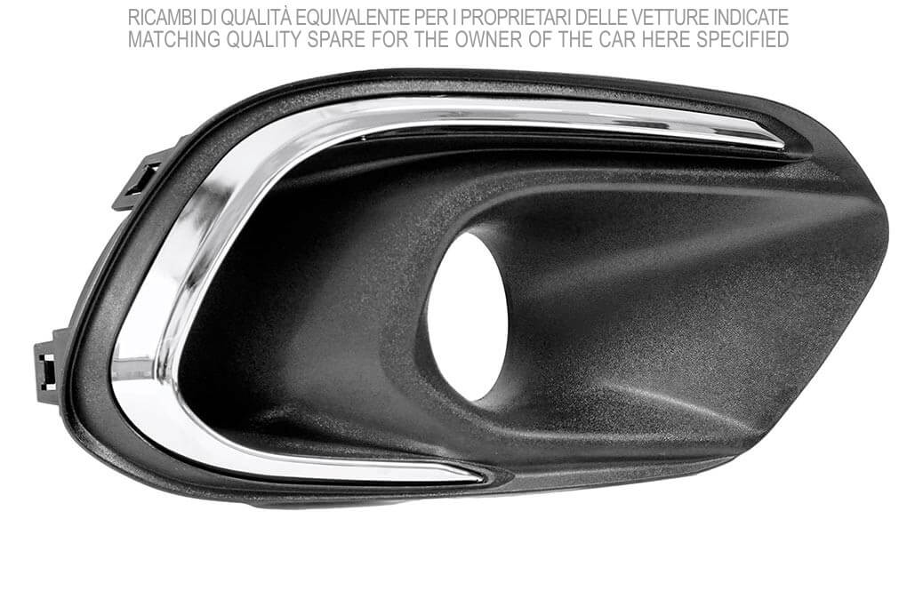 griglia destra paraurti anteriore nera con sede fendi con modanatura cromata mod 5 porte fiat tipo aegea 2015 2020 ft4482113