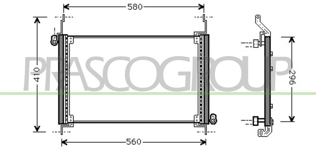 condensatore fiat multipla 1999 2002 ft715c001