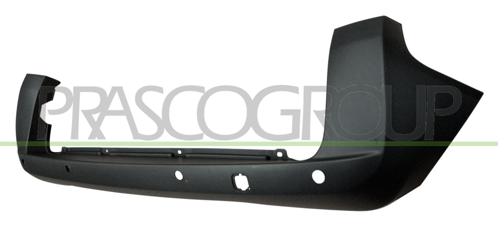 paraurti posteriore nero goffrato con fori pdc supporti mod 2 porte a battente fiat fiorino 2007 2016 ft9071052