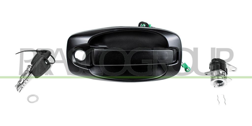 maniglia porta di carico a battente esterna nera con set chiavi e nottolino peugeot bipper 2007 2016 ft9078301