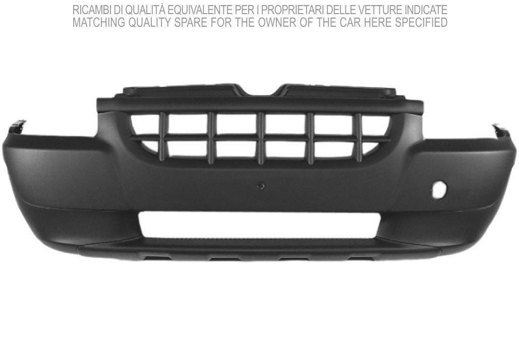 paraurti anteriore nero mod con griglia fiat doblo 2000 2005 ft9081011