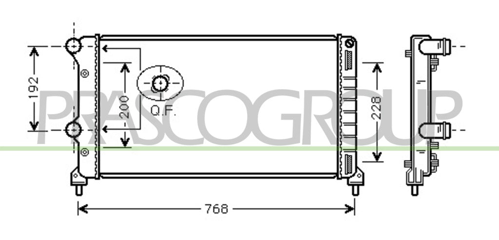 radiatore fiat doblo 2000 2005 ft908r001