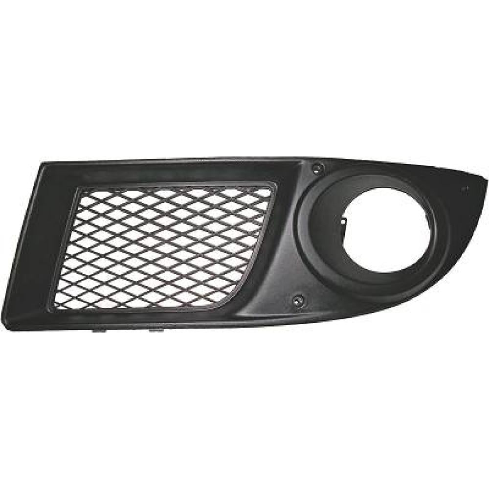 griglia sinistra paraurti anteriore nera con sede fendi fiat doblo 2005 2009 ft9092134