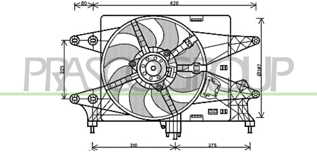 ventola fiat doblo 2005 2009 ft909f002