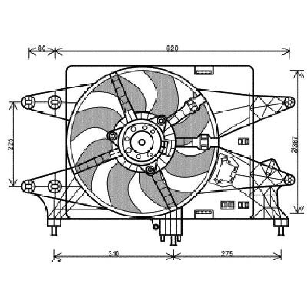 ventola fiat doblo 2005 2009 51768022
