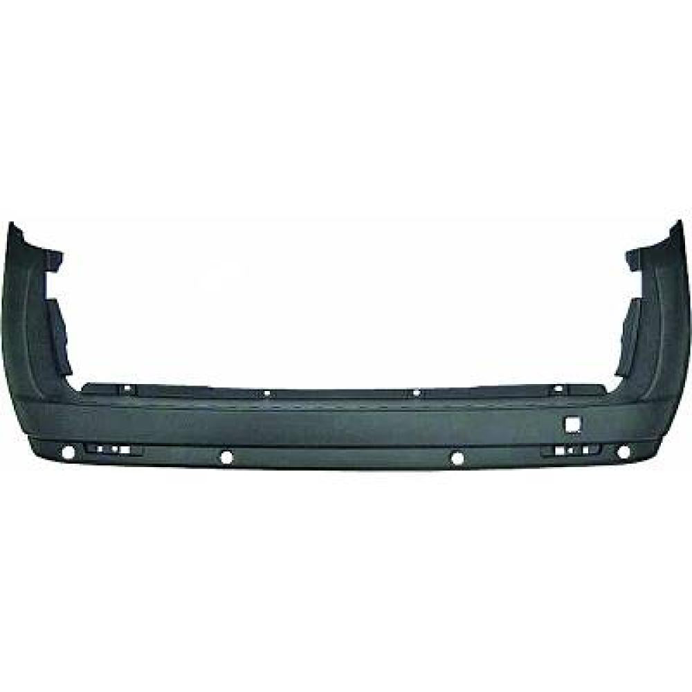 paraurti posteriore nero goffrato con fori pdc mod 2 porte battenti con tappo copri gancio traino fiat doblo 2009 2014 ft9101061