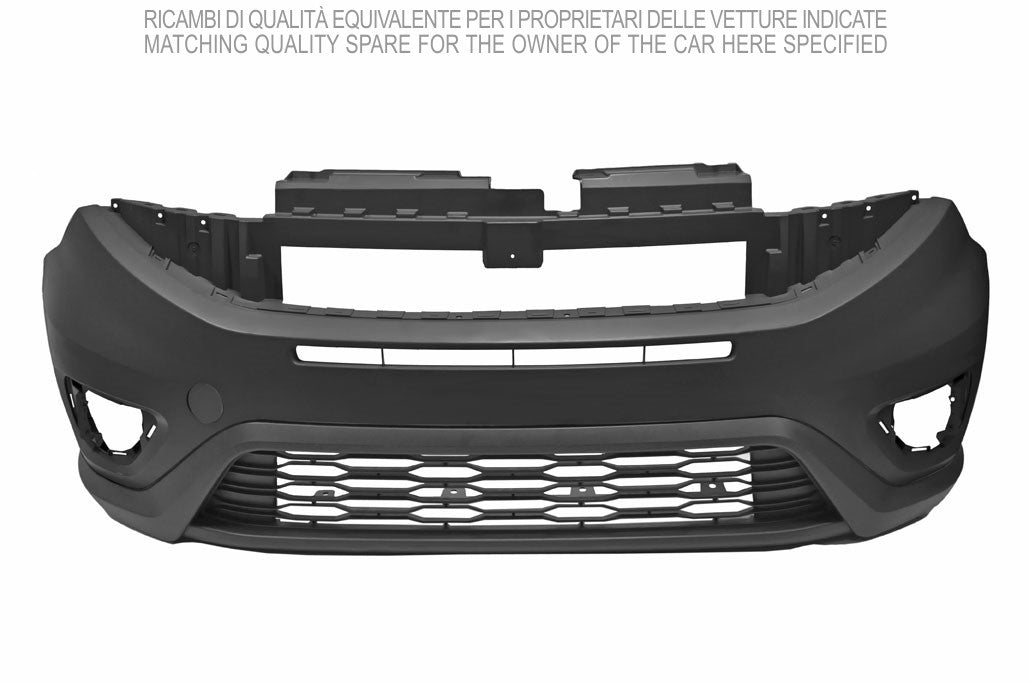 paraurti anteriore completo nero goffrato fiat doblo 2015 2022 ft9121001