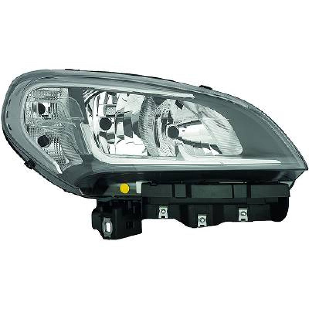 proiettore destro h7 h7 elettrico con motore con luce diurna cromato fiat doblo 2015 2022 ft9124913aq