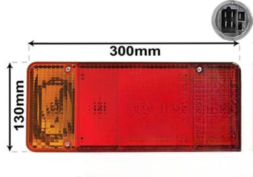 fanale posteriore sinistro con portalampada iveco daily 1978 1989 ft9244054