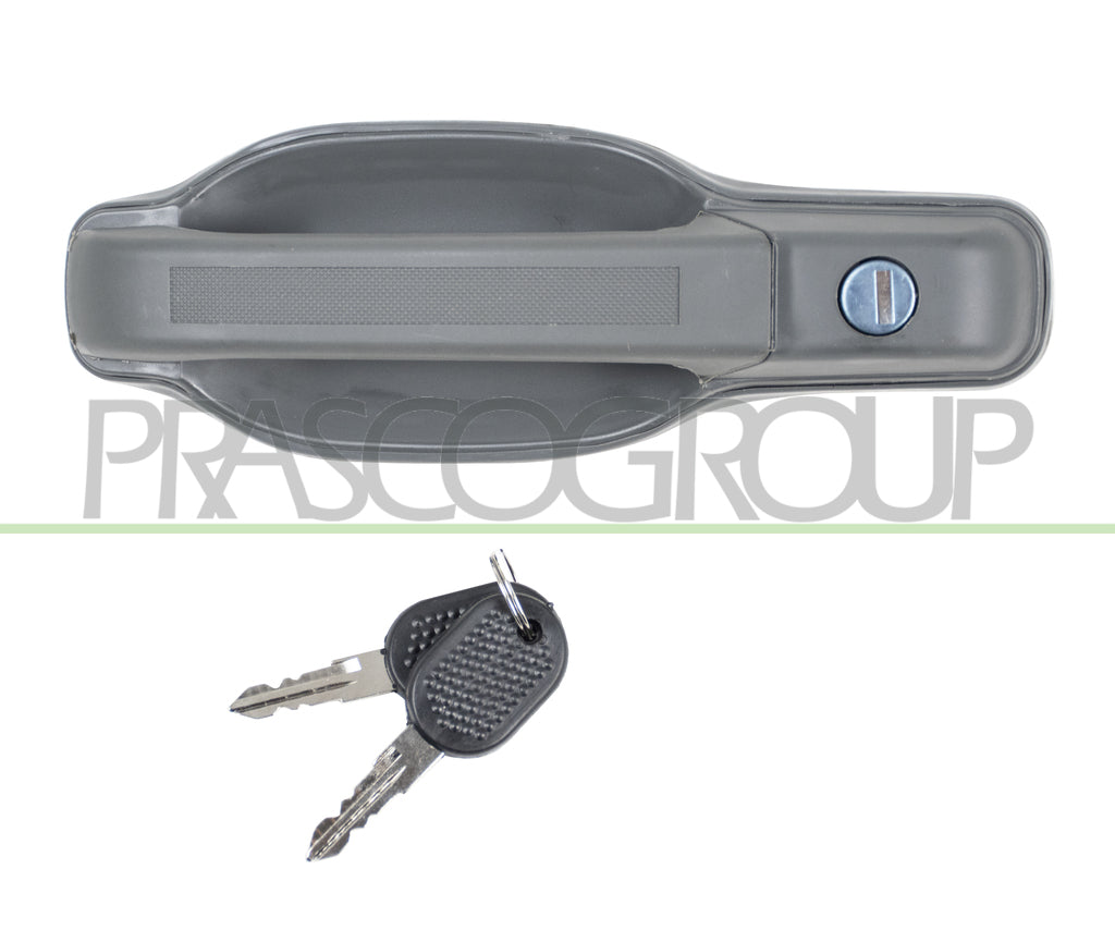 maniglia anteriore destra esterna grigia con foro nottolino con set chiavi iveco turbodaily 1990 2000 ft9258101