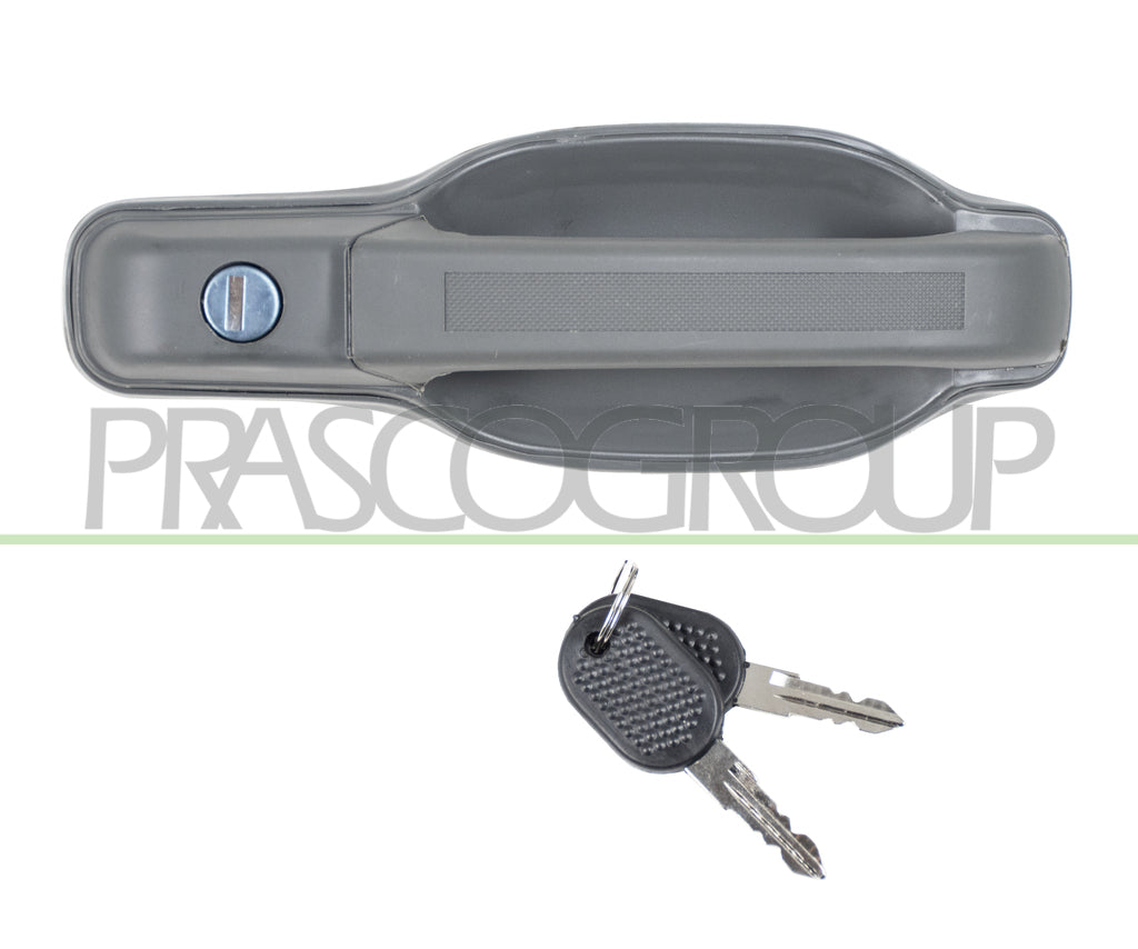 maniglia anteriore sinistra esterna grigia con foro nottolino con set chiavi iveco turbodaily 1990 2000 ft9258102