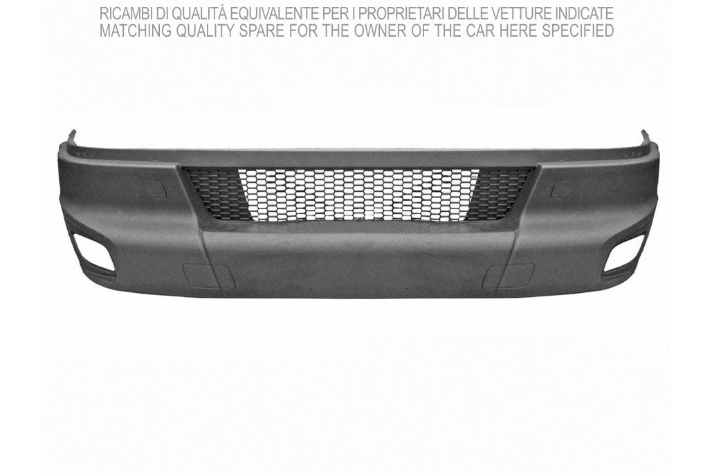 paraurti anteriore nero goffrato con tappo coprigancio con sede fendi iveco daily 2011 2014 ft9291011