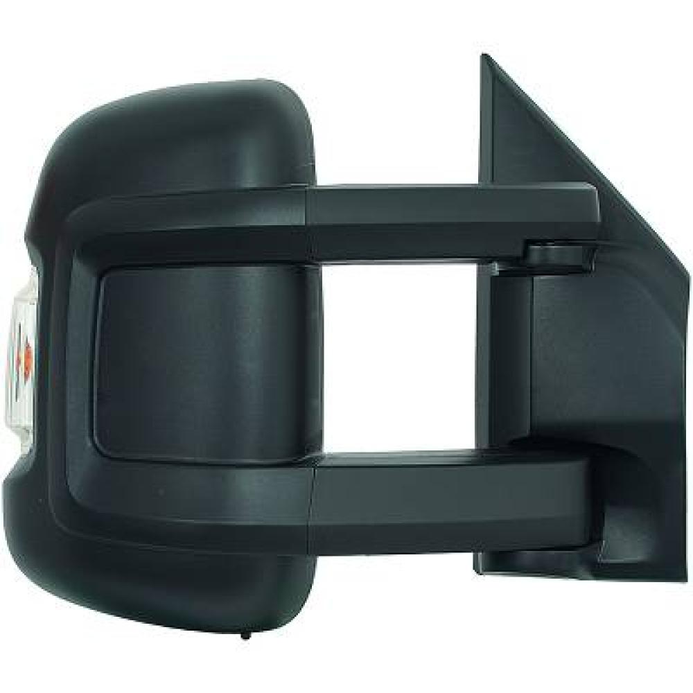 retrovisore destro manuale nero con fanale convesso braccio corto lampadina 5w citroen jumper 2006 2014 ft9307003