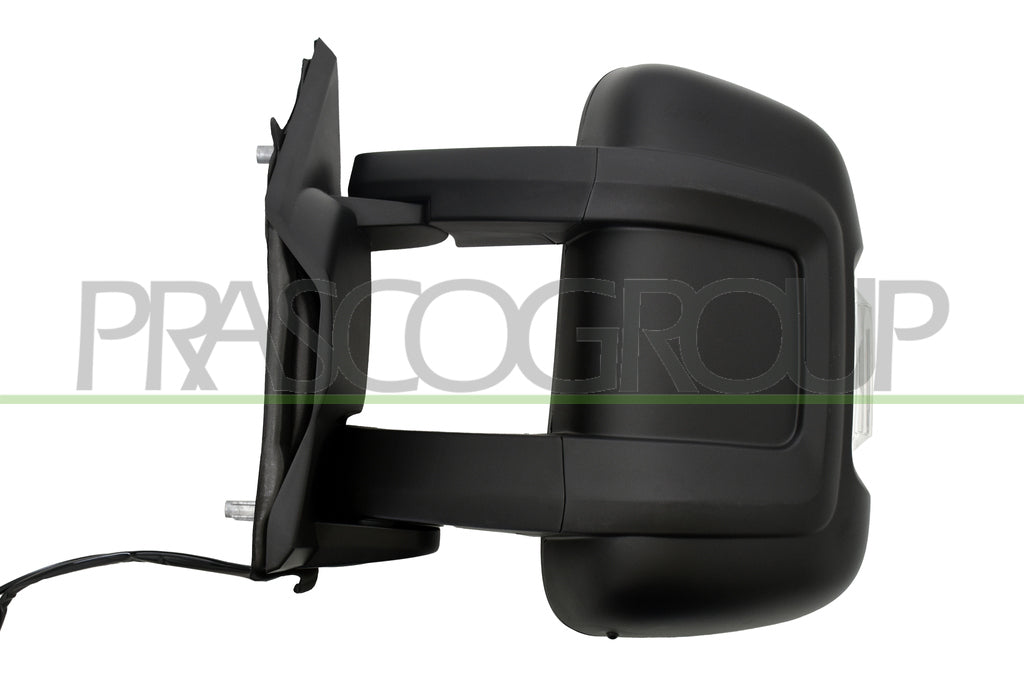 retrovisore sinistro elettrico nero termico con fanale bianco con sonda braccio medio convesso 10 pins peugeot boxer 2006 2014 ft9307322