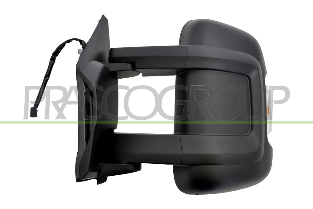 retrovisore sinistro elettrico nero termico con fanale arancio convesso braccio medio 8 pins peugeot boxer 2006 2014 ft9307324