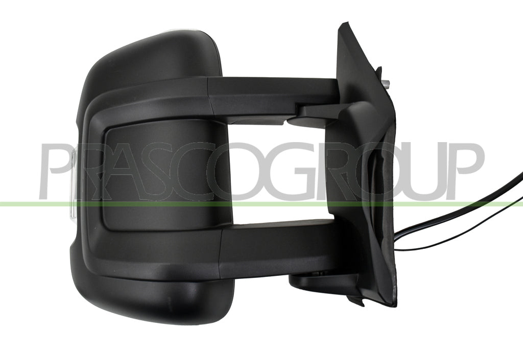 retrovisore destro elettrico nero termico con fanale con antenna radio lampadina 5w braccio medio convesso 9 pins citroen jumper 2006 2014 ft9307327