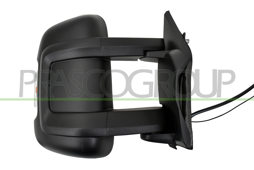 retrovisore destro elettrico nero termico con fanale con antenna radio lampadina 16w braccio medio convesso 9 pins citroen jumper 2006 2014 ft9307337