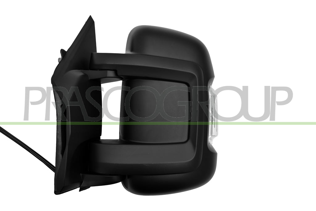 retrovisore sinistro elettrico nero termico chiudibile con fanale lampadina 5w braccio corto convesso 10 pins citroen jumper 2006 2014 ft9307344