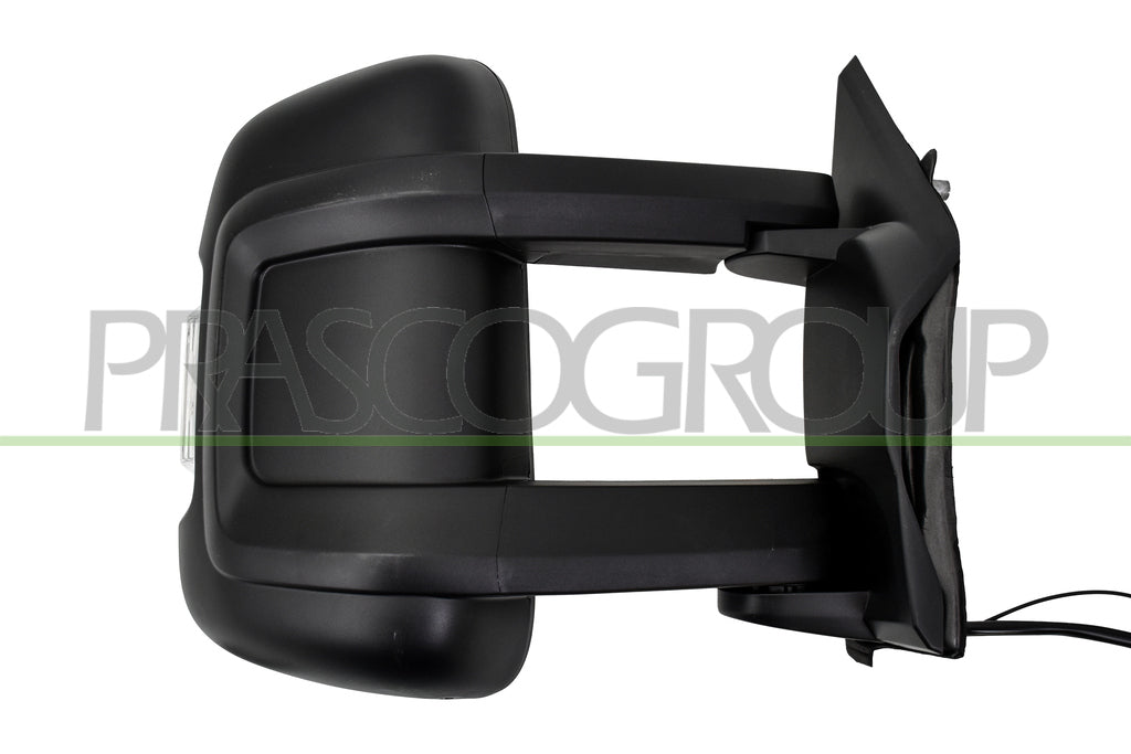 retrovisore destro elettrico nero termico con fanale con antenna radio lampadina 5w braccio lungo convesso 9 pin citroen jumper 2006 2014 ft9307347