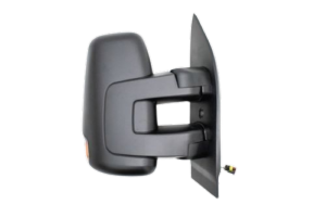 retrovisore destro manuale nero con fanale braccio corto convesso 2 pins iveco daily 2014 2019 ft9507003