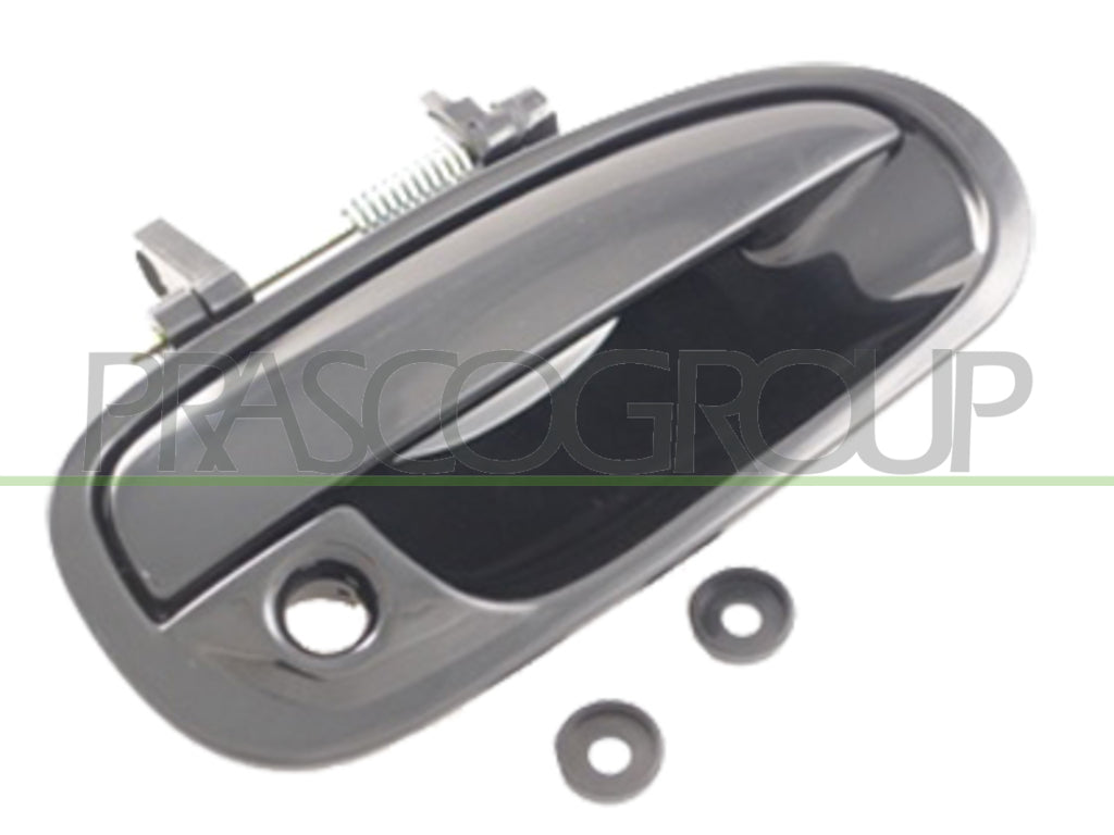 maniglia anteriore destra esterna nera liscia con foro nottolino honda civic 1995 1999 hd0348001