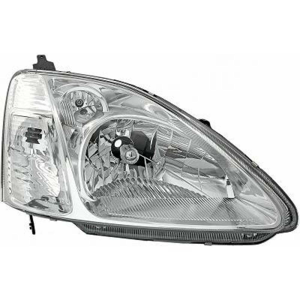 proiettore destro h4 elettrico con motore honda civic 2001 2003 hd0384903