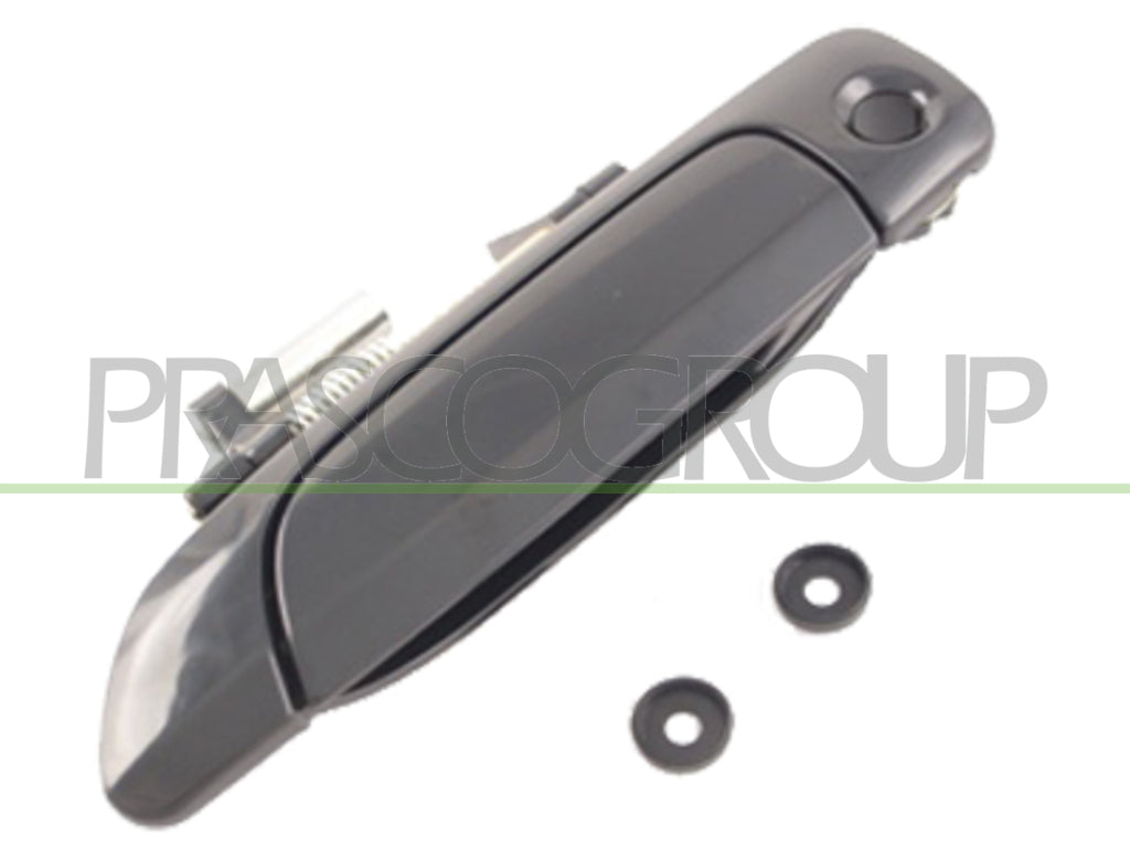 maniglia anteriore sinistra esterna nera liscia con foro nottolino honda civic 2001 2003 hd0388002