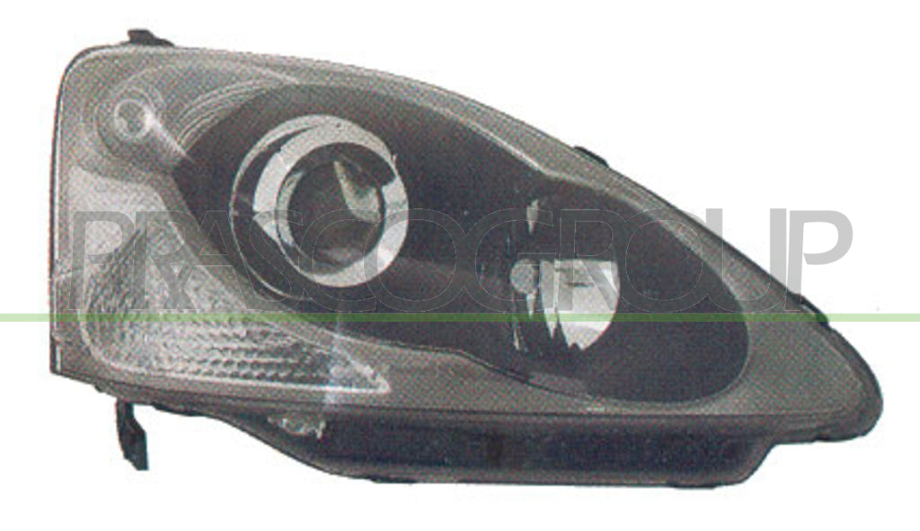proiettore destro h1 hb3 elettrico senza motore nero mod 3 5 porte versione stanley honda civic 2003 2005 hd0404903