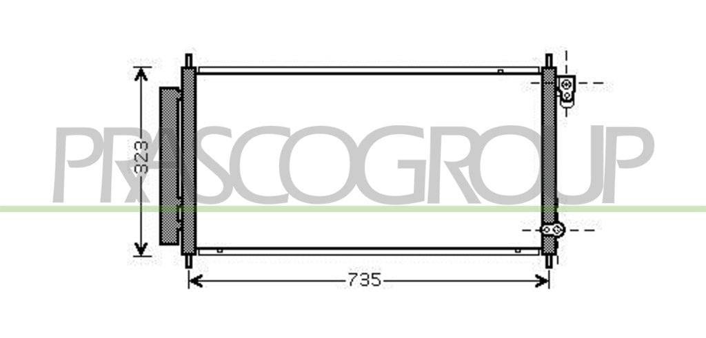 condensatore honda jazz 2004 2008 hd322c001