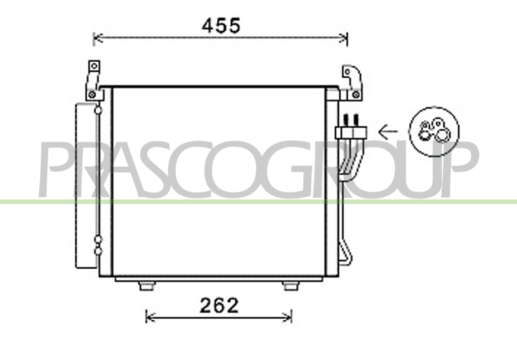 condensatore hyundai i10 pa 2007 2009 hn002c001