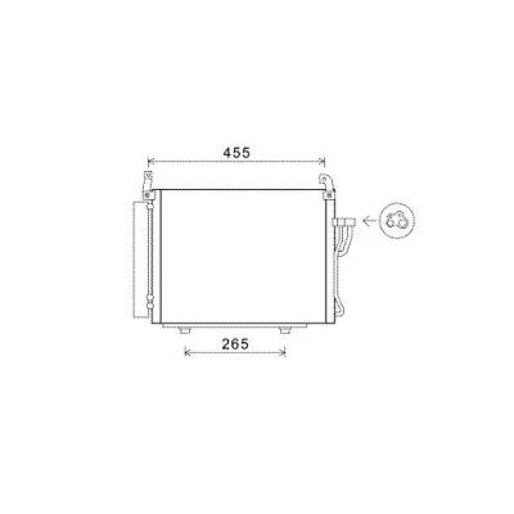 condensatore hyundai i10 pa 2007 2009 976060x000