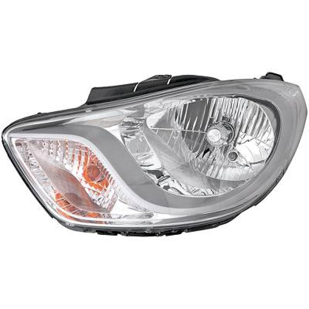 proiettore sinistro h4 elettrico cromato con motore hyundai i10 pa 2010 2013 hn0034814