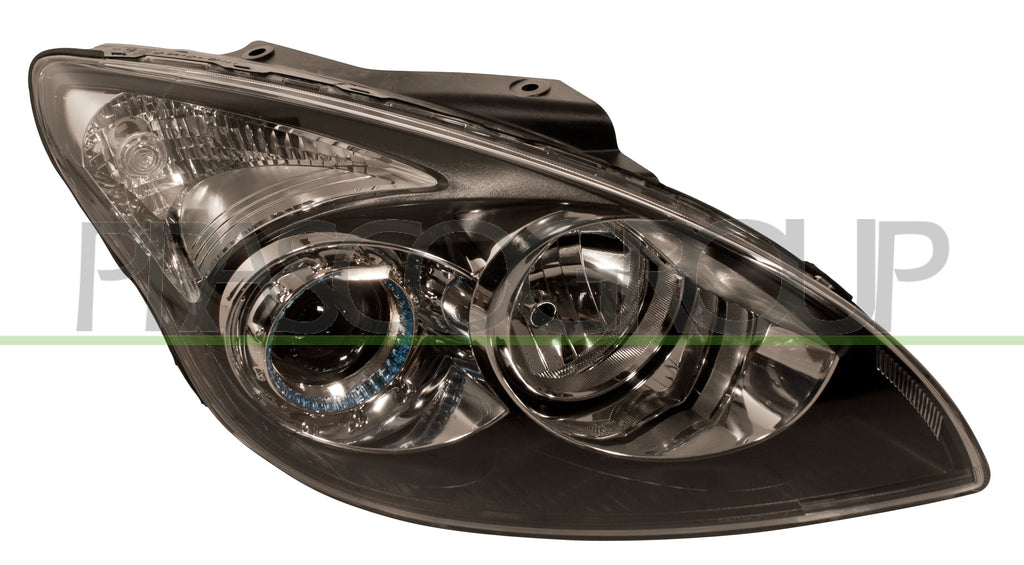 proiettore destro h1 h7 elettrico senza motore nero mod 04 09 hyundai i30 2007 2010 hn0404933