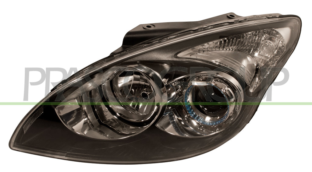 proiettore sinistro h1 h7 elettrico senza motore nero mod 04 09 hyundai i30 2007 2010 hn0404934