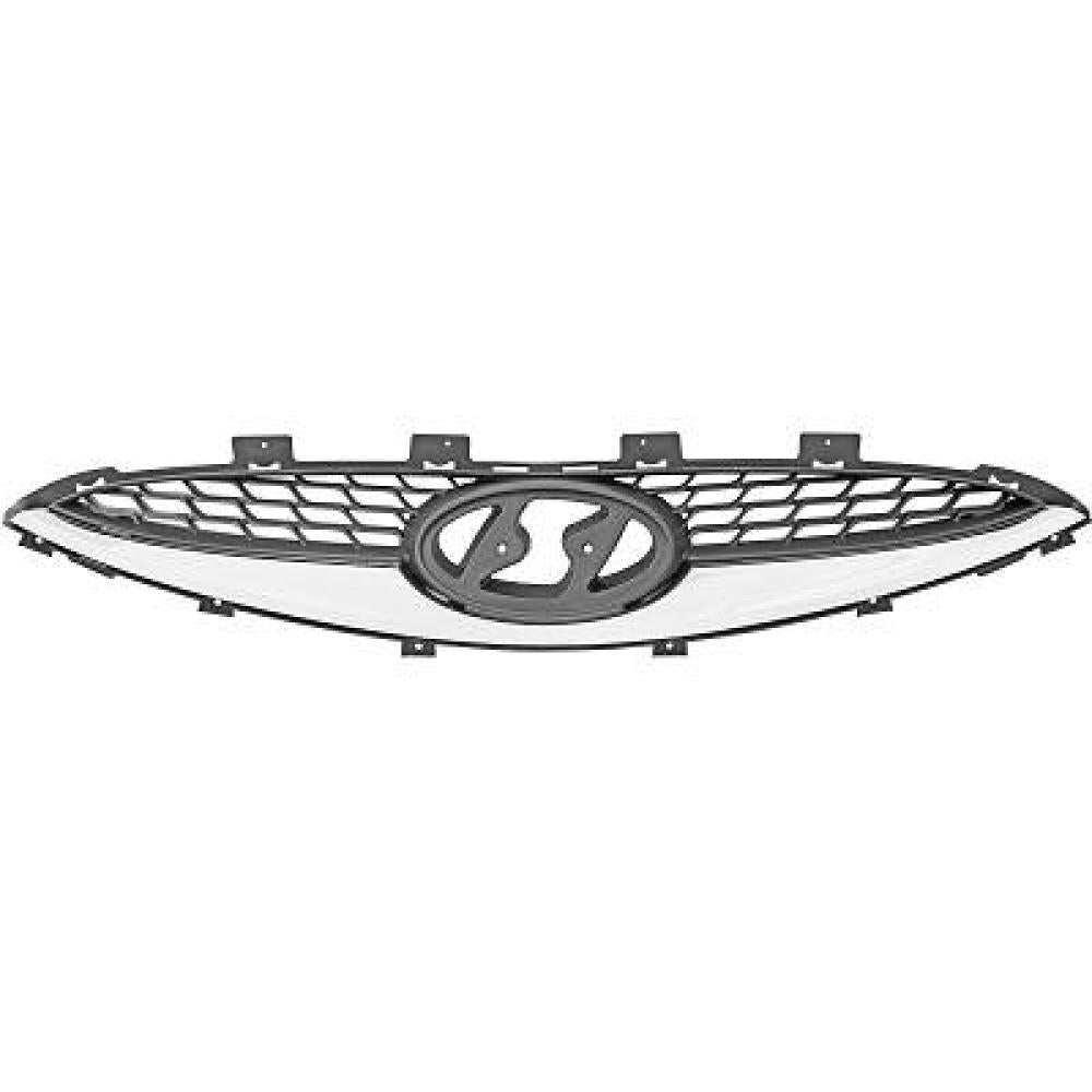 griglia radiatore nera con modanatura cromata hyundai ix20 2010 2015 hn4202001