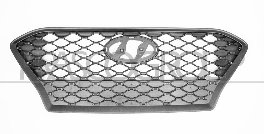 griglia radiatore nera goffrata hyundai kona os 2017 2020 hn4502001